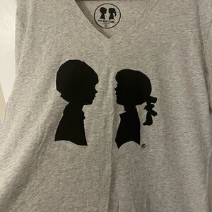 Boy Meets Girl Heather Gray Silhouette Tee